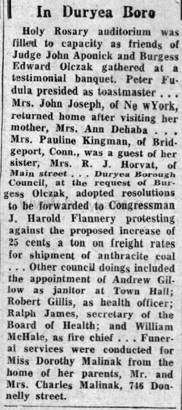 Duryea Pennsylvania Historical Homepage